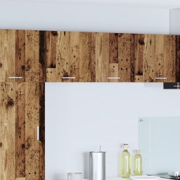 vidaXL Hangkast 2 st Oude Hout en Wit Bewerkt hout
