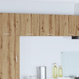 vidaXL Hangkast 2 st Ambachtelijke Eik en Wit Bewerkt hout