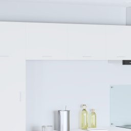 vidaXL Hangkast 2 st Wit Bewerkt hout