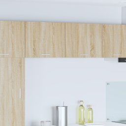 vidaXL Hangkast 2 st Sonoma Eik en Wit Bewerkt hout