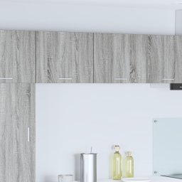 vidaXL Hangkast 2 st Grijs Sonoma en Wit Bewerkt hout