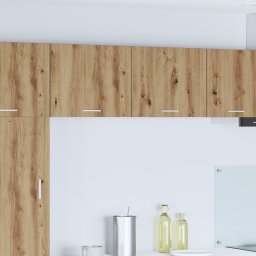 vidaXL Hangkast 2 st Ambachtelijke Eik en Wit Bewerkt hout