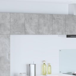 vidaXL Hangkast 2 st Beton Grijs en Wit Bewerkt hout