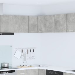 vidaXL Hangkast Beton Grijs en Wit 57 x 57 x 40 cm Bewerkt hout