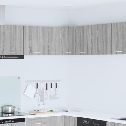 vidaXL Hangkast Grijs Sonoma en Wit 57 x 57 x 40 cm Bewerkt hout