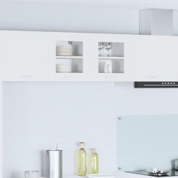 vidaXL Hangkast 2 st Wit Bewerkt hout