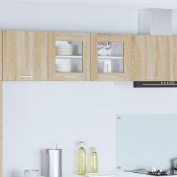 vidaXL Hangkast 2 st Sonoma Eiken Bewerkt hout