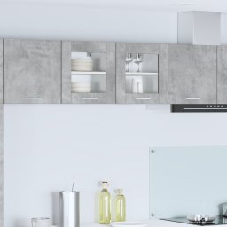 vidaXL Hangkast 2 st Beton Grijs Bewerkt hout