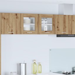 vidaXL Hangkast 2 st Artisan Eiken Bewerkt hout