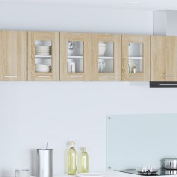 vidaXL Hangkast 2 st Sonoma Eiken Bewerkt hout