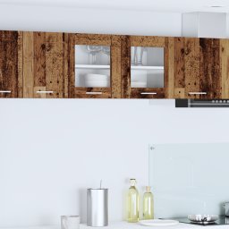 vidaXL Hangkast Oude Hout en Wit 80 x 31 x 40 cm Bewerkt hout