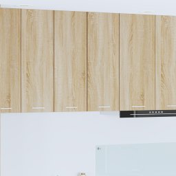 vidaXL Hangkast 2 st Sonoma Eik en Wit Bewerkt hout