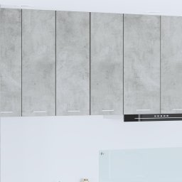 vidaXL Hangkast 2 st Beton Grijs en Wit Bewerkt hout