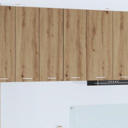 vidaXL Hangkast Ambachtelijke Eik en Wit 30 x 31 x 80 cm Bewerkt hout