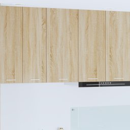 vidaXL Hangkast Sonoma Eik en Wit 40 x 31 x 80 cm Bewerkt hout