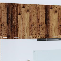 vidaXL Hangkast Oude Hout en Wit 40 x 31 x 80 cm Bewerkt hout