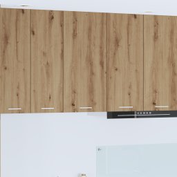 vidaXL Hangkast Ambachtelijke Eik en Wit 40 x 31 x 80 cm Bewerkt hout
