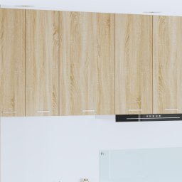 vidaXL Hangkast Sonoma Eik en Wit 50 x 31 x 80 cm Bewerkt hout