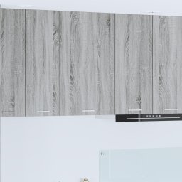 vidaXL Hangkast Grijs Sonoma en Wit 50 x 31 x 80 cm Bewerkt hout