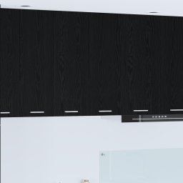 vidaXL Hangkast Zwart Eiken 60 x 31 x 80 cm Bewerkt hout