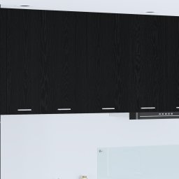 vidaXL Hangkast Zwart Eiken 80 x 31 x 80 cm Bewerkt hout