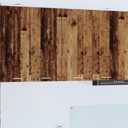 vidaXL Hangkast Oudhout 80 x 31 x 80 cm Bewerkt hout