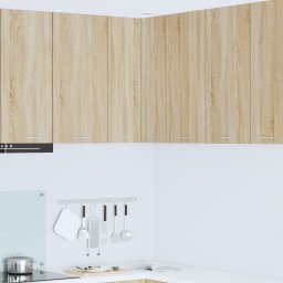 vidaXL Hangkast Sonoma Eik en Wit 57 x 57 x 80 cm Bewerkt hout