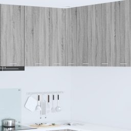 vidaXL Hangkast Grijs Sonoma en Wit 57 x 57 x 80 cm Bewerkt hout