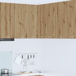 vidaXL Hangkast Ambachtelijke Eik en Wit 57 x 57 x 80 cm Bewerkt hout
