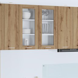vidaXL Hangkast 2 st Artisan Eiken Bewerkt hout