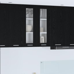vidaXL Hangkast Zwart Eiken 60 x 31 x 80 cm Bewerkt hout