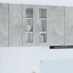 vidaXL Hangkast Beton Grijs 60 x 31 x 80 cm Bewerkt hout