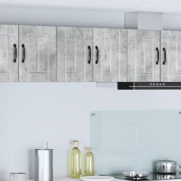 vidaXL Wandkast LUCCA 2 st Betongrijs Bewerkt hout