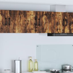 vidaXL Wandkast LUCCA 2 st Gerookt eiken Bewerkt hout