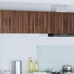 vidaXL Wandkast LUCCA Bruin eiken 30 x 31 x 40 cm Bewerkt hout