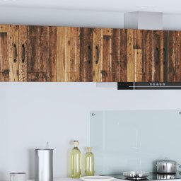 vidaXL Wandkast LUCCA 2 st Oud hout Bewerkt hout