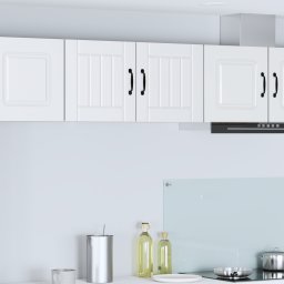 vidaXL Wandkast LUCCA 2 st Wit Bewerkt hout