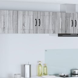 vidaXL Wandkast LUCCA 2 st Grijs sonoma Bewerkt hout