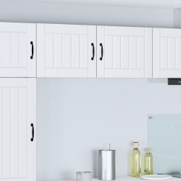 vidaXL Wandkast LUCCA 2 st Wit Bewerkt hout