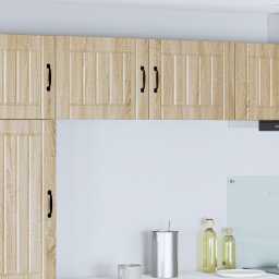vidaXL Wandkast LUCCA 2 st Sonoma Eiken Bewerkt hout