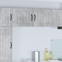 vidaXL Wandkast LUCCA 2 st Betongrijs Bewerkt hout