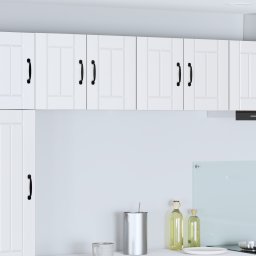 vidaXL Wandkast LUCCA 2 st Wit Bewerkt hout