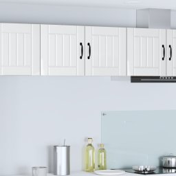 vidaXL Wandkast LUCCA Hoogglans Wit 80 x 31 x 40 cm Bewerkt hout