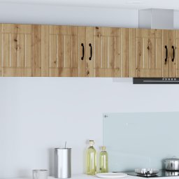 vidaXL Wandkast LUCCA Artisanaal eiken 80 x 31 x 40 cm Bewerkt hout