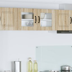 vidaXL Wandglas cabinet LUCCA Sonoma Eiken 80 x 31 x 40 cm