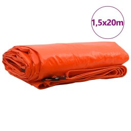 vidaXL Zeil 650g / m² Oranje 1,5 x 20 m Canvas met PVC-coating