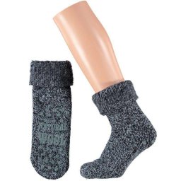Apollo Slofsokken Unisex 43-46 Donkergrijs