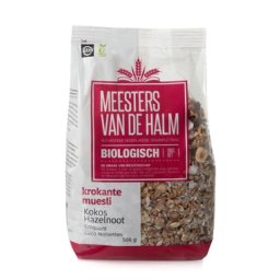 De Halm Krokante Muesli Kokos Hazelnoot Biologisch