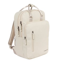 New Rebels William Milwaukee 18 L Laptoprugzak - Waterafstotend PU, Geschikt voor 15,6″ Laptop - Beige