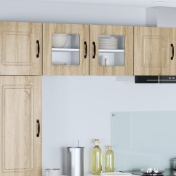 vidaXL Vaatwasserpaneel Kalmar 2 st Sonoma Eiken Bewerkt hout